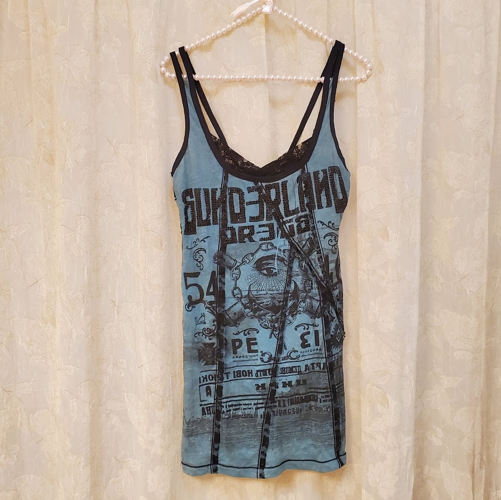 Salvage Green Tank Top